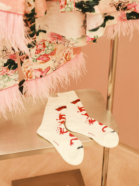 MUKZIN Chinese Style Suit Removable Ostrich Feather High-quality+Socks