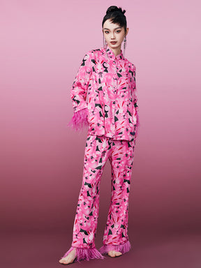 MUKZIN Comfortable Sweet Fashionable High-quality Pajamas Suit Pants Eye Mask