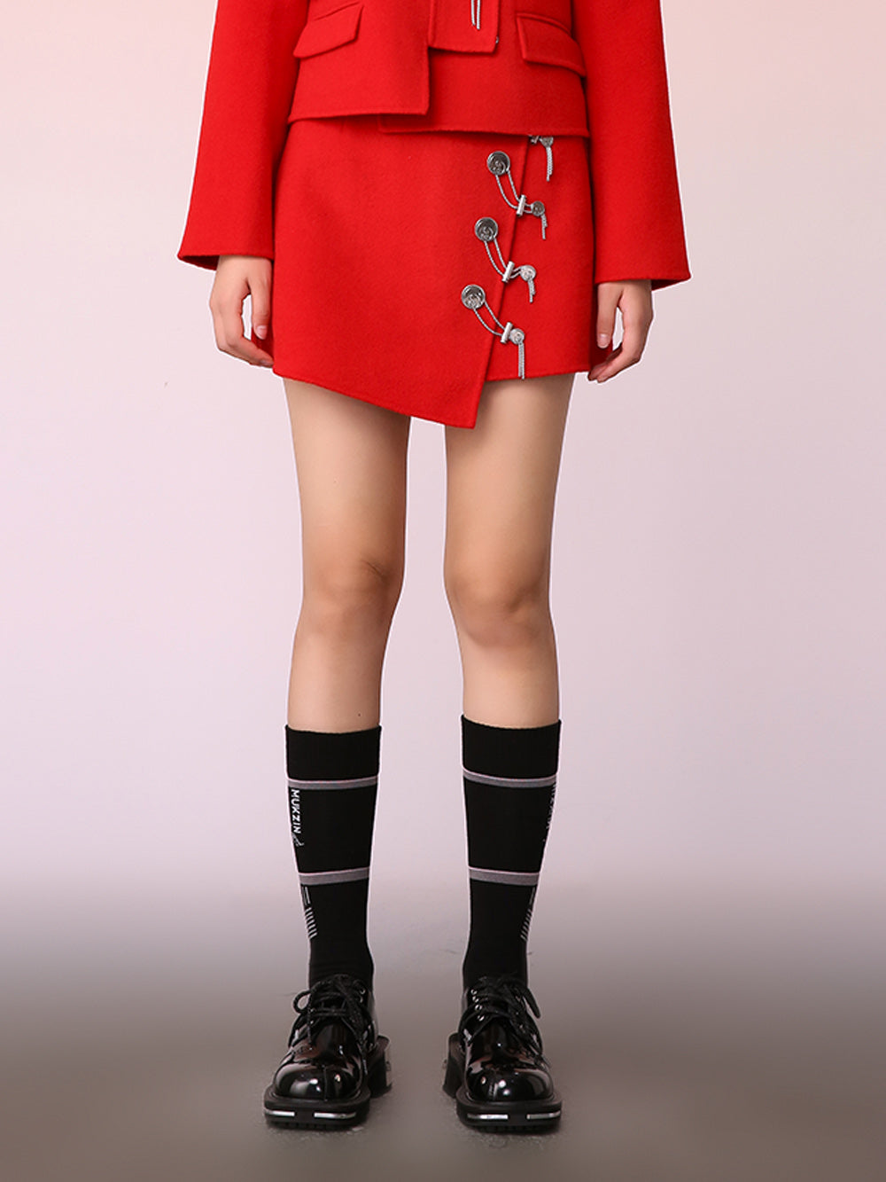 MUKZIN Charming Fashionable Red Simple Skirt