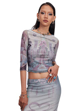 MUKTANK x Damage Asia Maze Castle Mesh Dress Set(Top+Skirt)