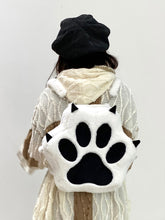 MUKTANK x WHITEHOLE Rebllious Dog Paw Shaped Furry Backpack