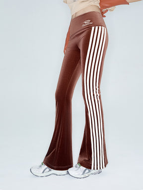 MUKZIN Linglong "Disco" Vintage Velvet Sporty Flared Pants