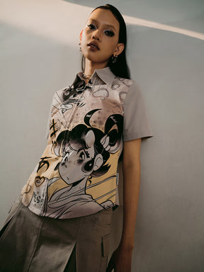 MUKTANK x Damage Asia Printed Fitted Shirt