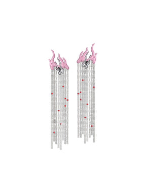 MUKTANK x GEL E LUA Fire Curtain Earrings