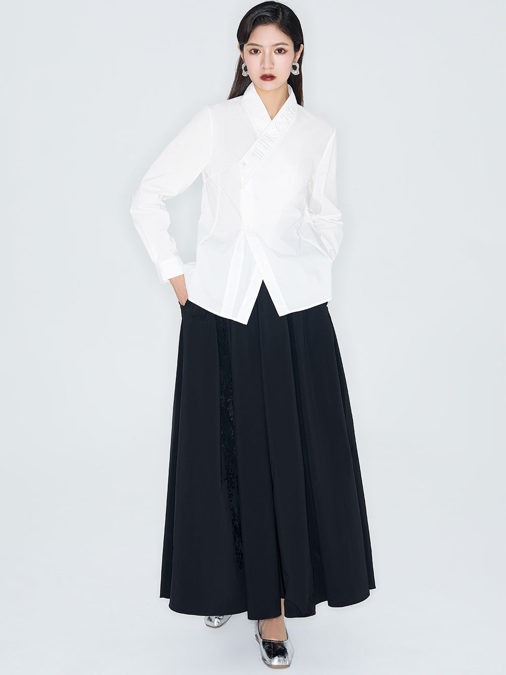 MUKZIN Linglong "Eastern Mystique" - Cheongsam-Inspired Everyday Work Wear Ma Mian Skirt