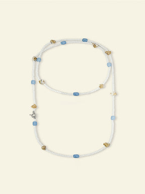 MUKTANK x JUUNNGLE NANAX Dune Milk Blue Necklace