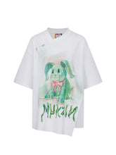 MUKZIN Loose 2-color Versatile Slit Casual Comfortable T-shirt