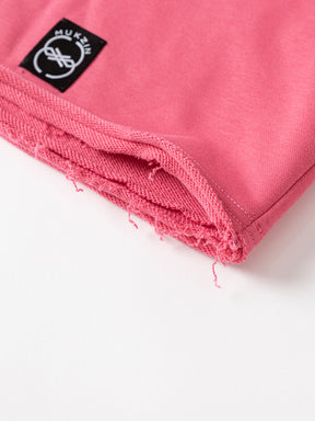 MUKZIN  Pink Cute Embroidered Campus Style Sweatshirt