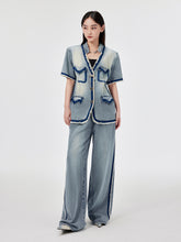 MUKZIN Blue Denim Casual Pant