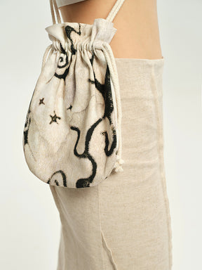 23SS Mottled Print Crossbody Bag