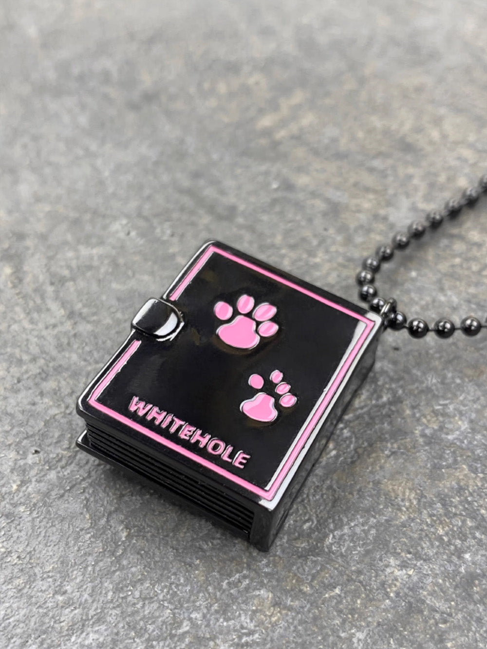 MUKTANK X WHITEHOLE Small Dog Diary Box Unique Necklace