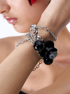 MUKTANK× DARKNESS LAB POSTPUNK-Detachable Reconfigurable Chain Necklace+Bracelet+Waist Chain
