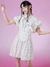 MUKZIN Sweet Puff Sleeve Polka Dot Fashion Dress