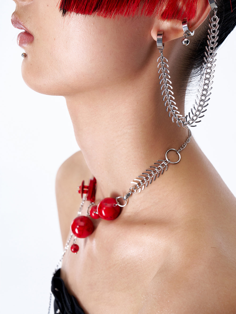 MUKTANK× DARKNESS LAB POSTPUNK-Adjustable Tassel Bracelet Necklace