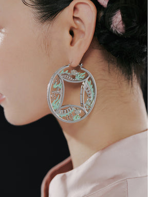 MUKTANK x GEL E LUA Dragon Coin Statement Earrings