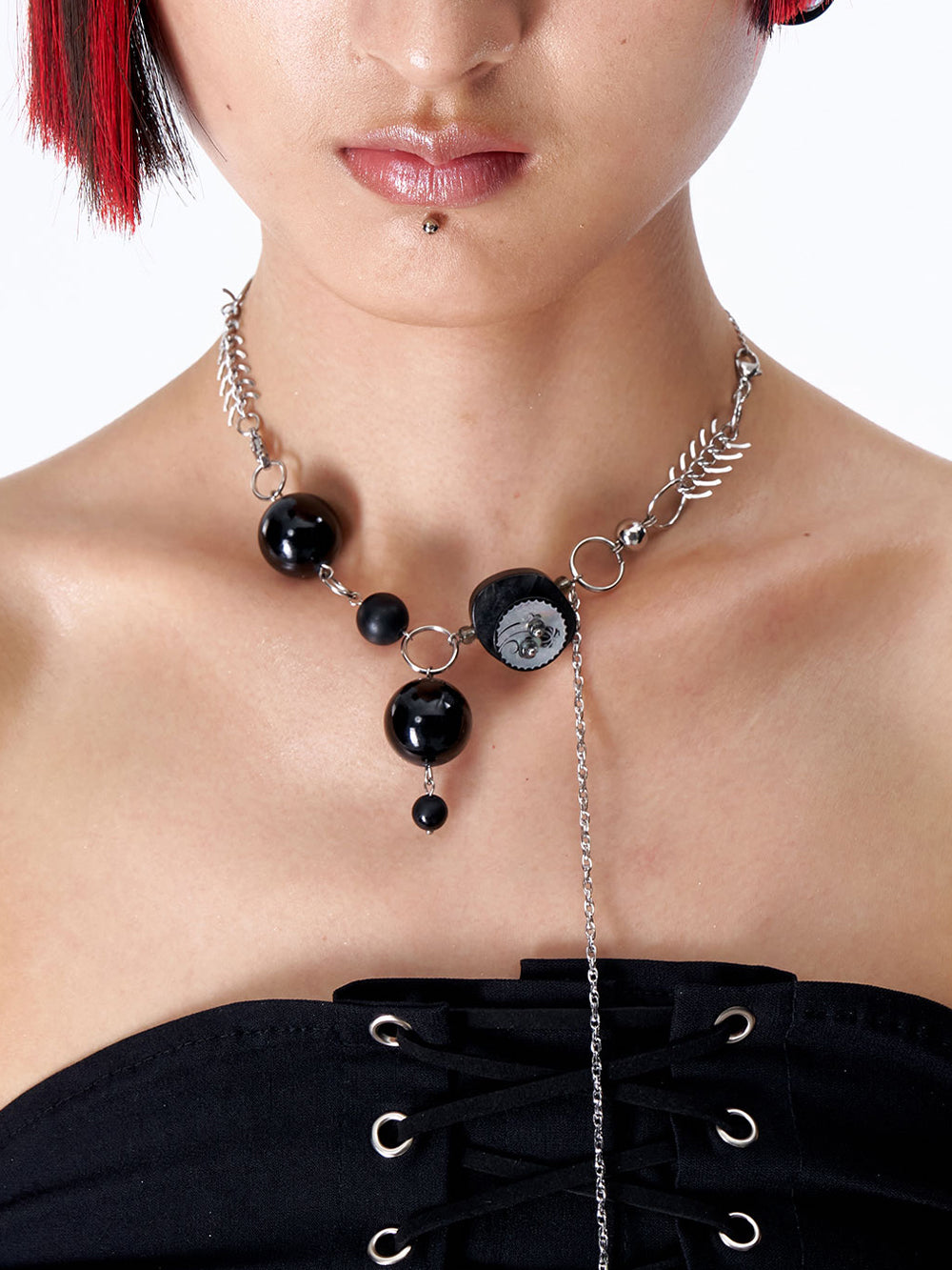 MUKTANK× DARKNESS LAB POSTPUNK-Adjustable Tassel Bracelet Necklace