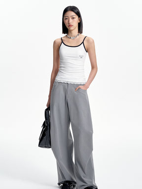 MUKTANK x WESAME Loose Fit Wide-Leg Pants