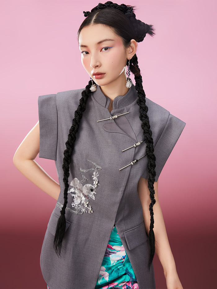 Mukzin“Capsule Collection”New Chinese-Style Elegant Goddess Long Half Skirt
