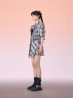 MUKZIN Versatile Mini Plaid Classic Fashion Skirt