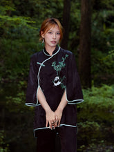 MUKZIN Chinese Black Cheongsam Shirt