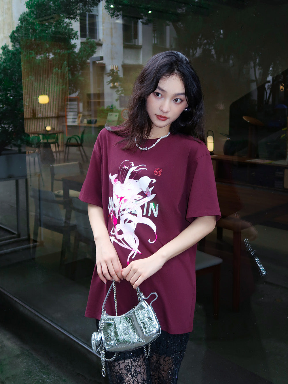 MUKZIN 3-color Loose Print T-shirt