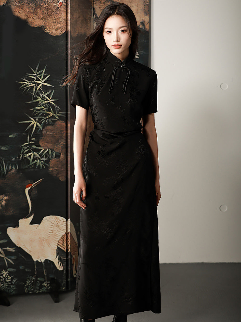 MUKTANK X CUUDICLAB Silk Jacquard Dress