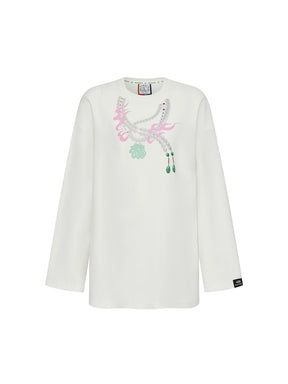 MUKZIN  Linglong  Long - sleeve Sweatshirt