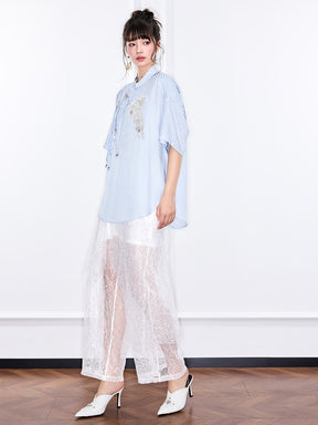 MUKZIN "Ode to the New Summer"Lace casual pants
