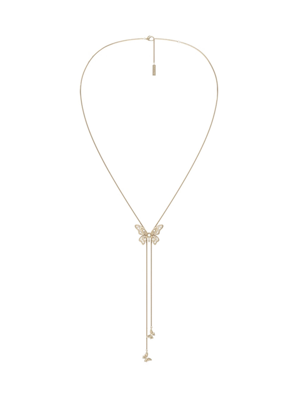 MUKTANK×SUN HUNTER “Emergence”Lace Butterfly Pull - Out Necklace