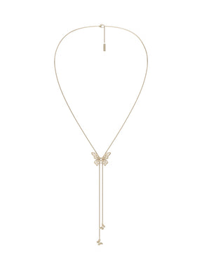 MUKTANK×SUN HUNTER “Emergence”Lace Butterfly Pull - Out Necklace