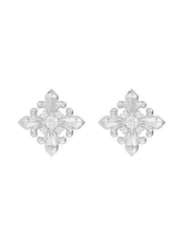 MUKTANK×SUN HUNTER Iris-shaped Square Earrings