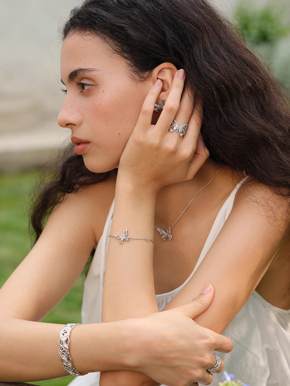 MUKTANK×SUN HUNTER “Emergence”Single Butterfly Bracelet