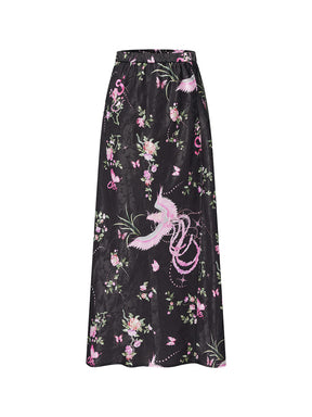 MUKZIN  Linglong "Fengqi" High Slit Fishtail Skirt