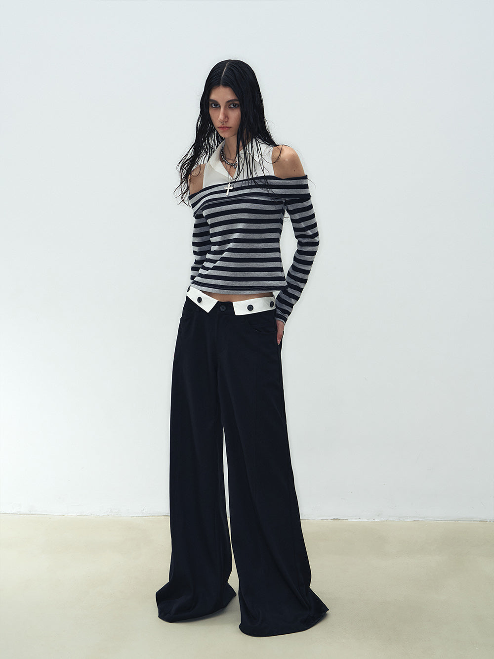 MUKTANK X WESAME Flared Wide-leg Trousers