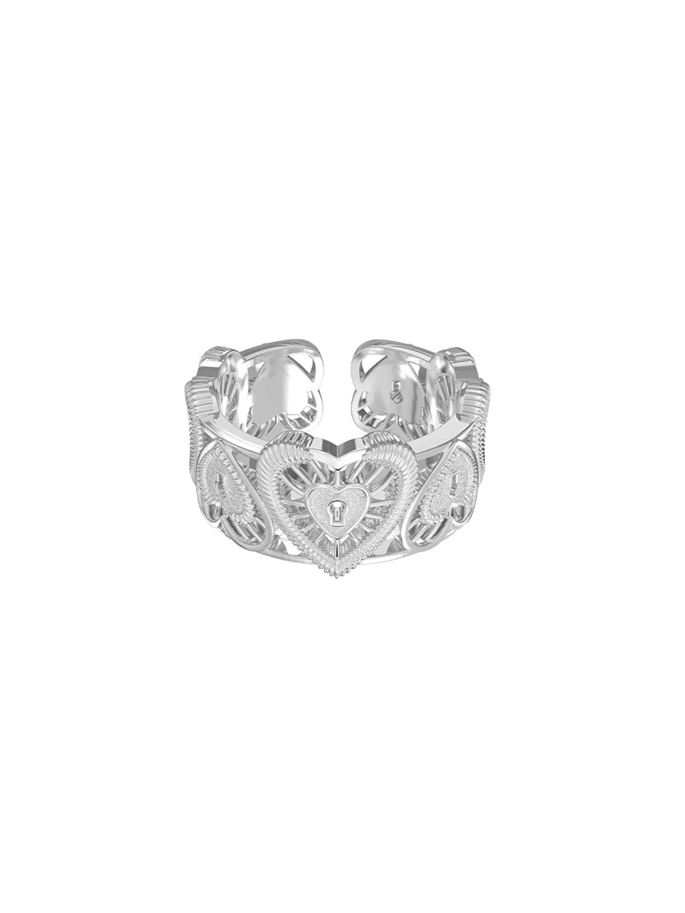 MUKTANK×SUN HUNTER Lace heart ring