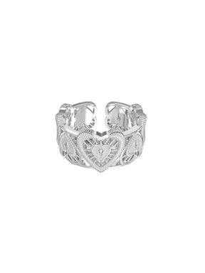 MUKTANK×SUN HUNTER Lace heart ring