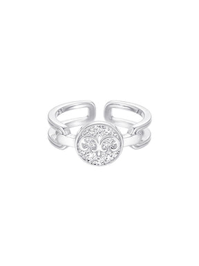 MUKTANK×SUN HUNTER Vintage Embossed Coin Ring