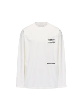 MUKTANK × ARDENCODE Unisex Large Loose Printed Cotton Long Sleeve T-Shirt