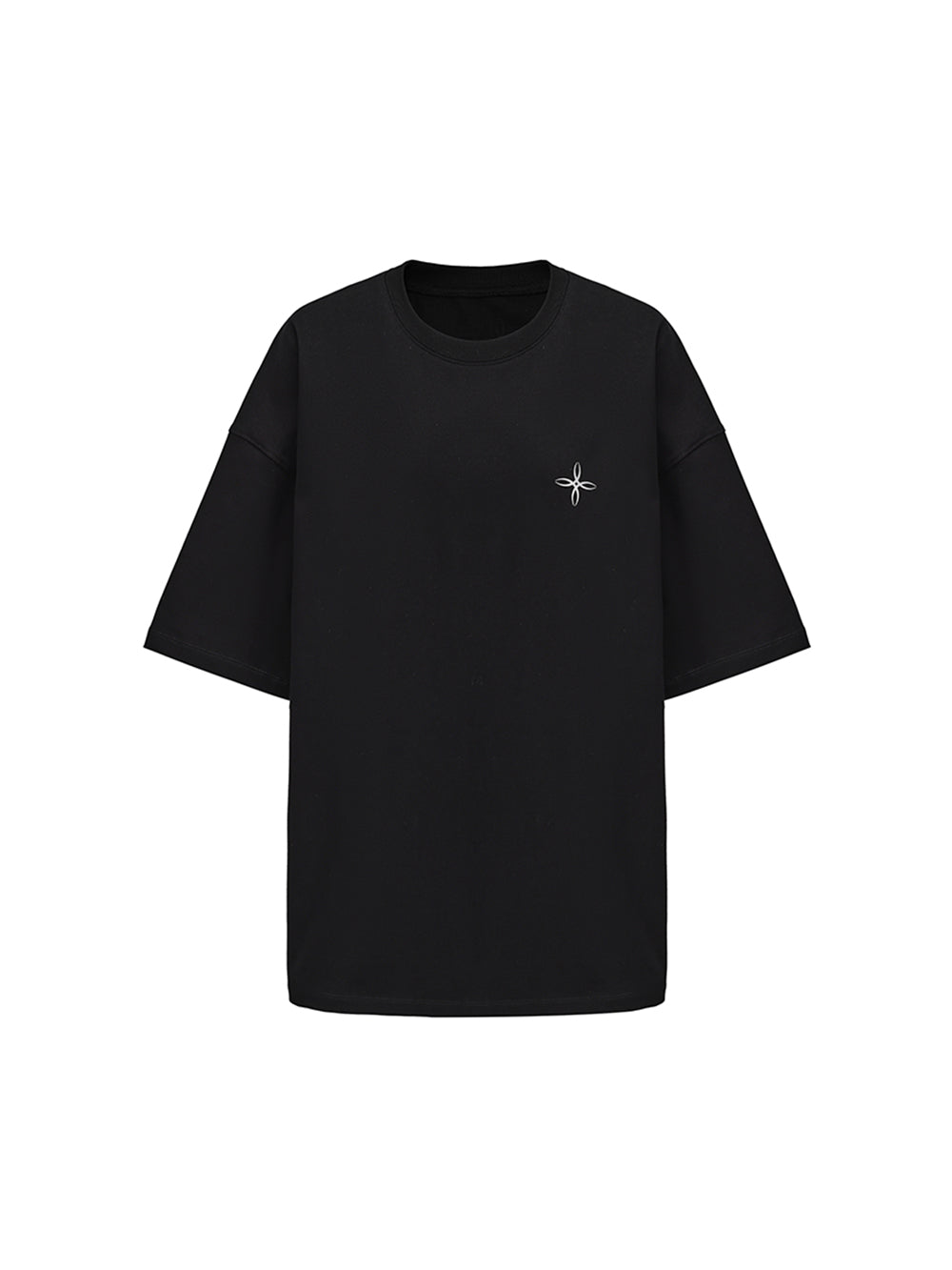 MUKTANK×ARDENCODE Reflective Print Casual 305g Heavyweight Pure Cotton Crewneck Unisex Short-Sleeved Loose T-Shirt
