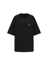 MUKTANK×ARDENCODE Reflective Print Casual 305g Heavyweight Pure Cotton Crewneck Unisex Short-Sleeved Loose T-Shirt