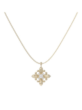 MUKTANK×SUN HUNTER Simple Iris-themed Necklace