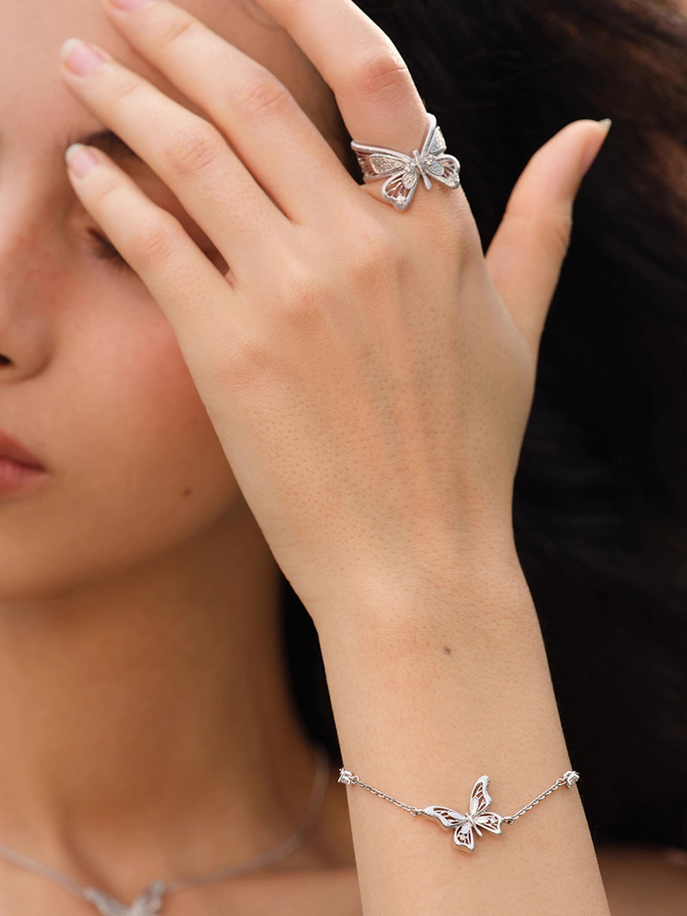 MUKTANK×SUN HUNTER “Emergence”Single Butterfly Bracelet