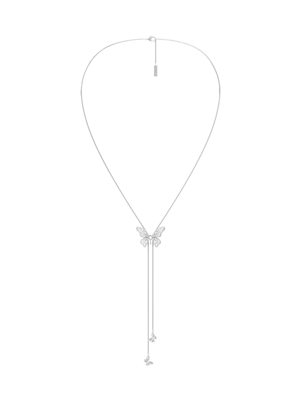 MUKTANK×SUN HUNTER “Emergence”Lace Butterfly Pull - Out Necklace