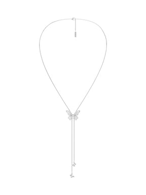 MUKTANK×SUN HUNTER “Emergence”Lace Butterfly Pull - Out Necklace