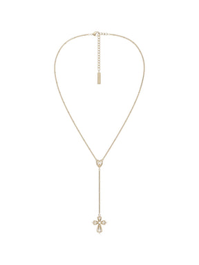 MUKTANK×SUN HUNTER Lace cross Y-chain