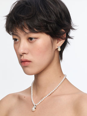 MUKTANK¡ÁSUN HUNTER Panda Faux Pearl Earrings