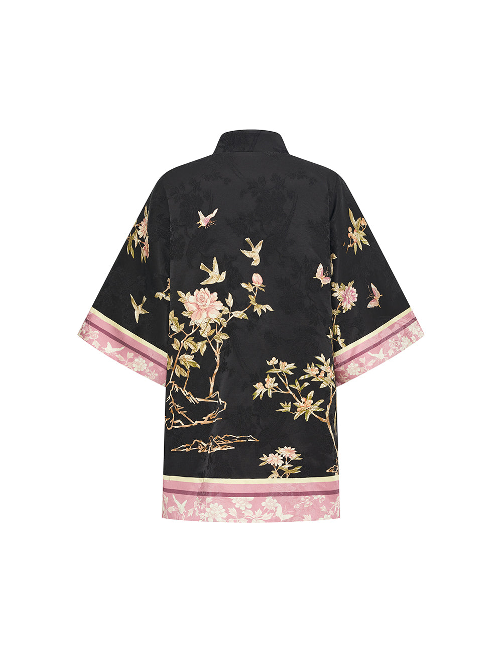 MUKZIN  Linglong “Abundant Flowers”New Chinese Style Dark Cloak.