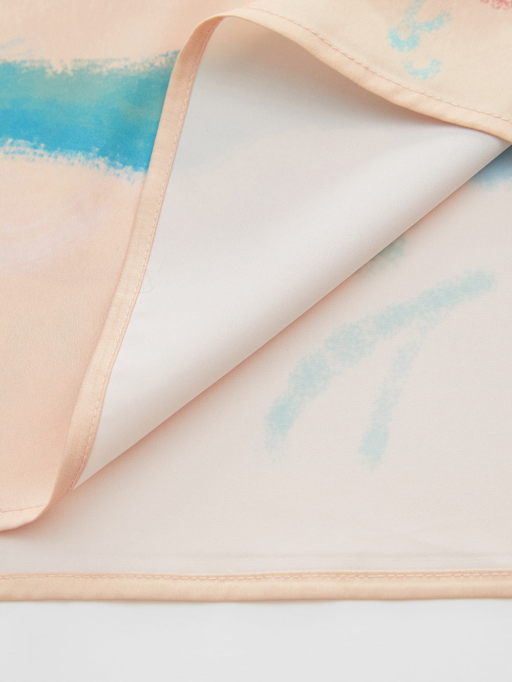 Mukzin "Ode To The New Summer"Half-Skirt With Graffiti Art Style And Colorful Prints
