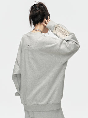 MUKTANK × ARDENCODE Loose Crew Neck Long-sleeved Sweatshirt