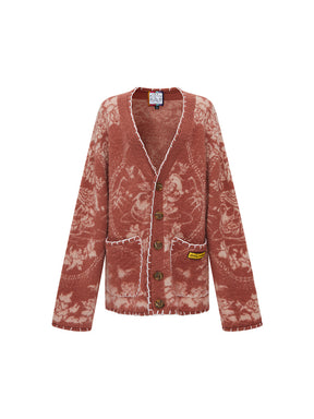 MUKZIN Linglong "Mandarin Duck" New Chinese-style Wool Oversized Cardigan